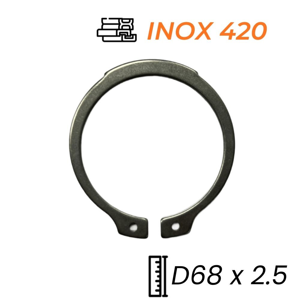 Phe Gài Trục Inox 420 DIN471 D68x2.5
