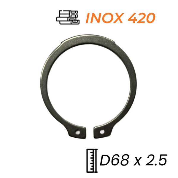 Phe Gài Trục Inox 420 DIN471 D68x2.5