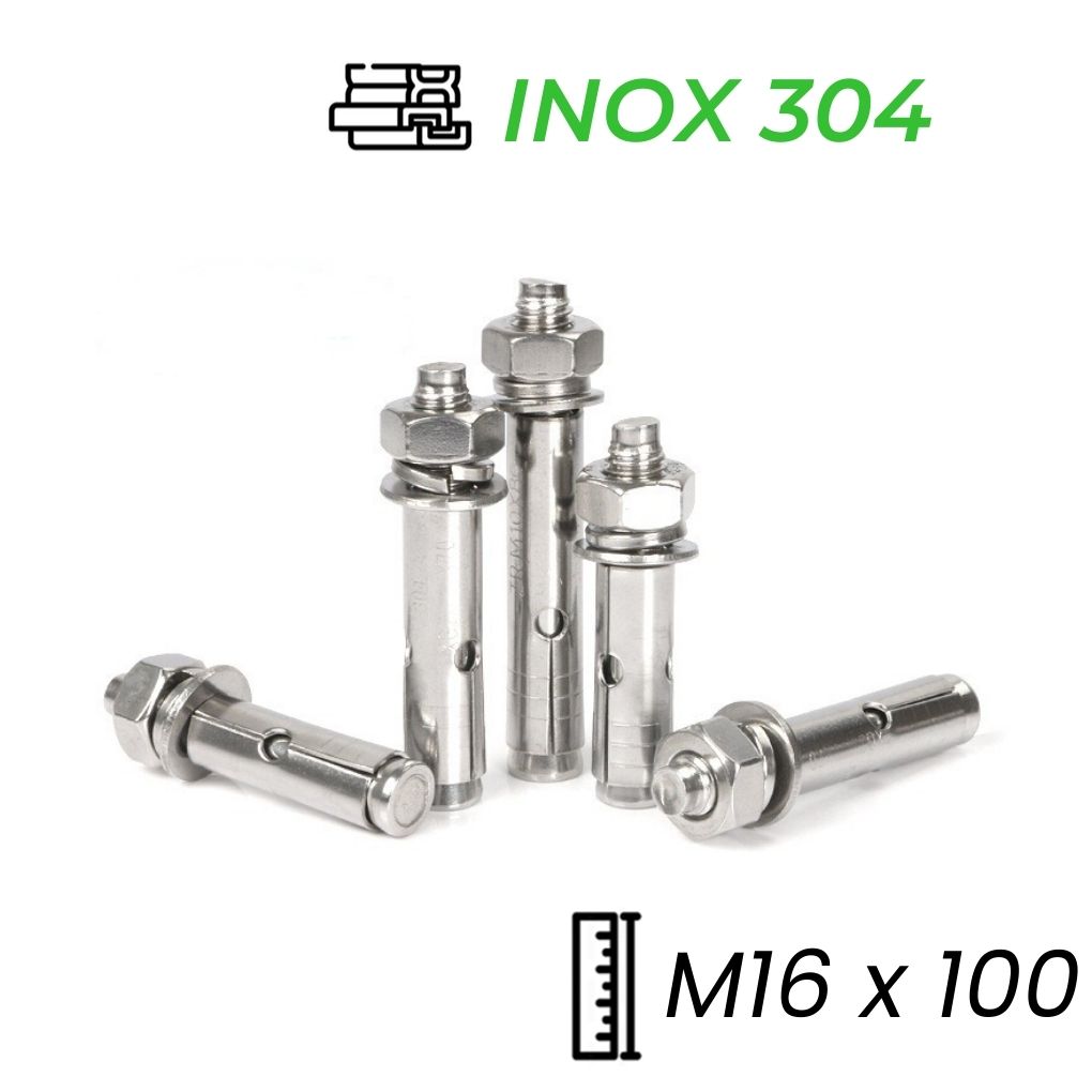 Tắc Kê Nở Inox 304 M16x100