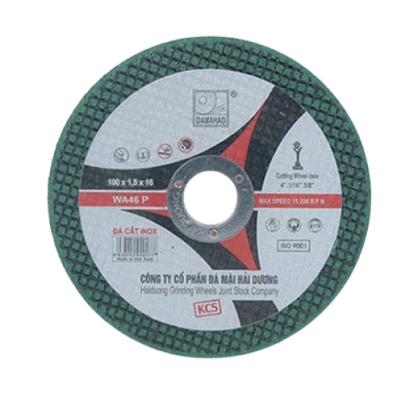 Đá Cắt Inox/Sắt (Màu Xanh - Nhãn Bạc) Hải Dương - 125x2x22