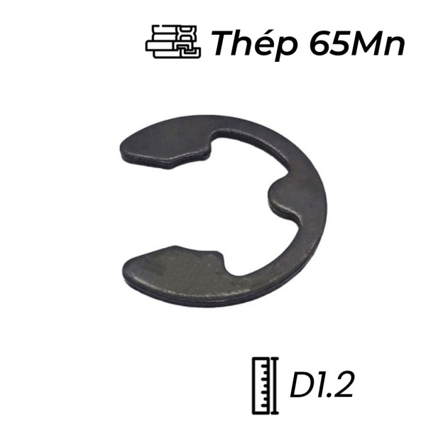 Phe Gài Trục Chữ E Thép DIN6799 D1.2