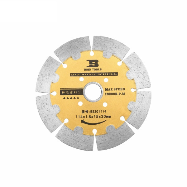 Lưỡi Cắt Mở Rãnh Tường 114x1.8x20 mm Bosi BS301114