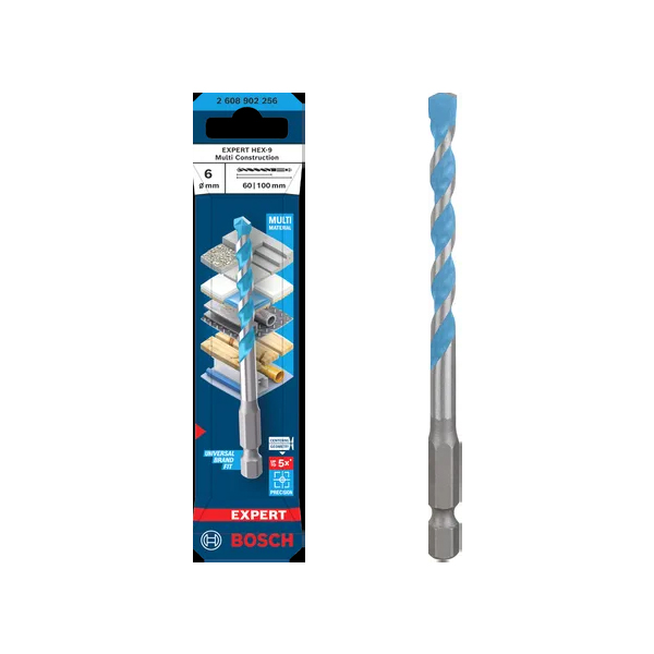 Mũi Khoan Đa Năng Expert HEX-9 Ø6 x 60 x 100 mm Bosch 2608902256