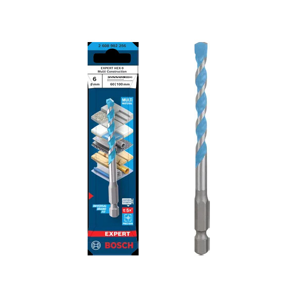 Mũi Khoan Đa Năng Expert HEX-9 Ø6 x 60 x 100 mm Bosch 2608902256