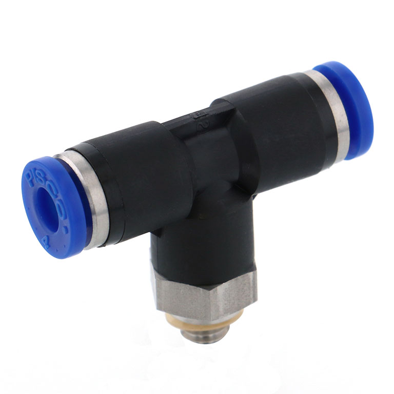 Đầu Nối Nhanh Khí Nén Dạng Chữ T Ren Ngoài Pisco SPB6-M5-UC