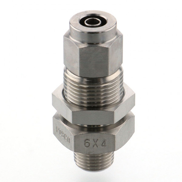 Đầu Ngạnh Nối Ống Có Đai Ốc Xiết Dạng Lắp Vách Ren Ngoài Pisco NSMC1075-04