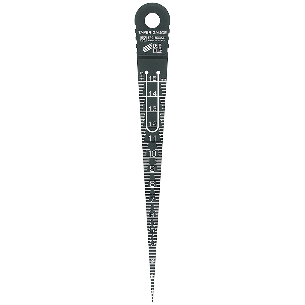 Thước đo khe hở bằng nhựa hình nón Niigata Seiki TPG-800KD (1-15mm) vạch Kaidan