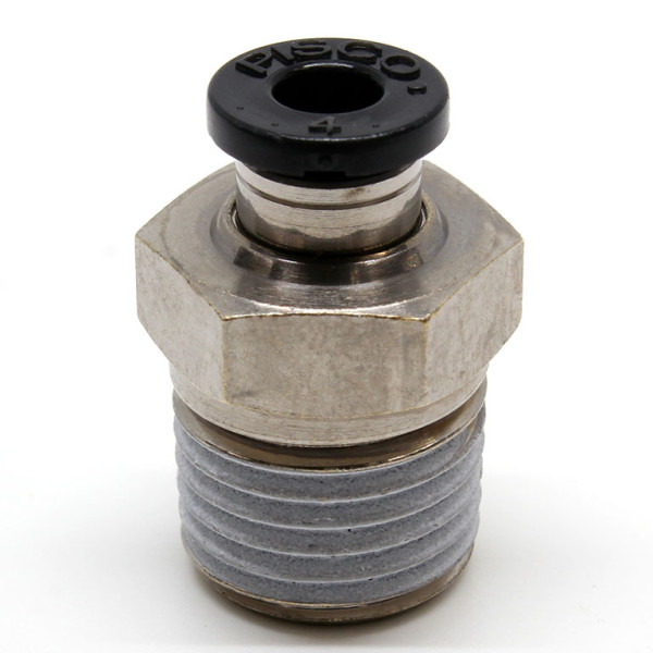 Đầu Nối Nhanh Khí Nén Dạng Thẳng Thân Lục Giác Ren Ngoài Pisco PC4-02