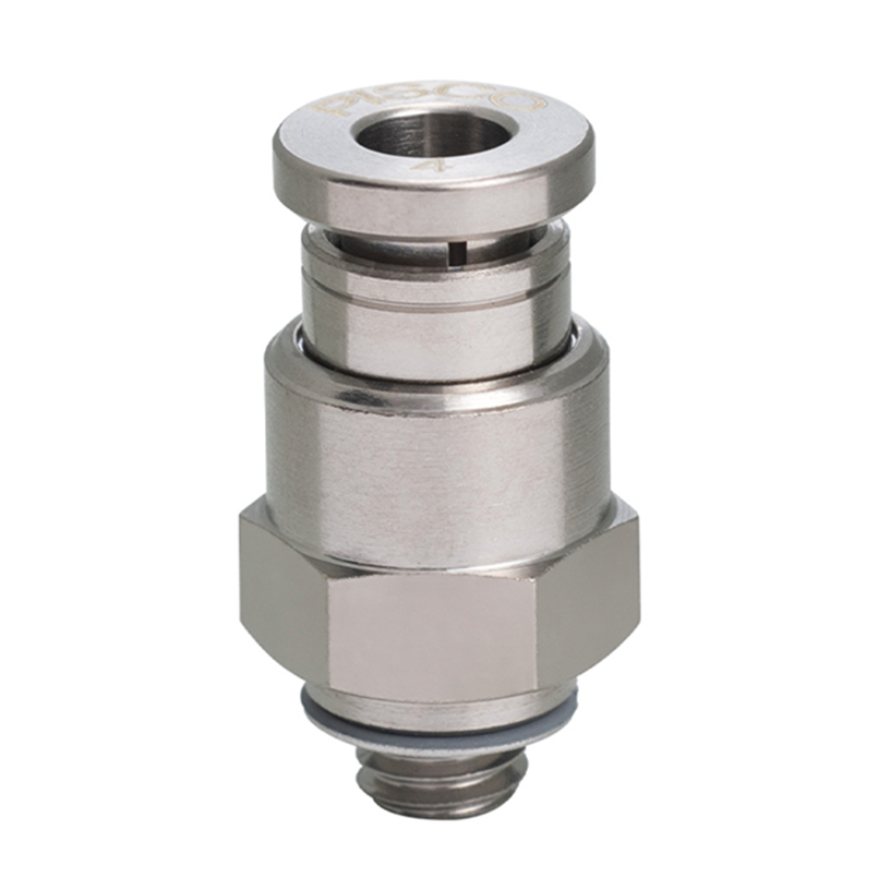 Đầu Nối Nhanh Khí Nén Dạng Thẳng Thân Lục Giác Ren Ngoài Pisco KC4-M5-1