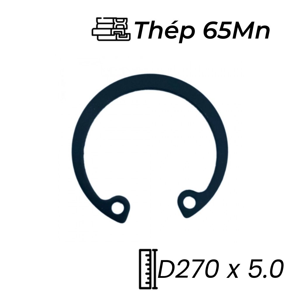 Phe Gài Lỗ Thép 65Mn DIN472 D270x5.0