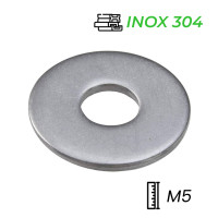 Lông Đền Phẳng Inox 304 DIN9021 M5