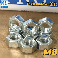 Tán Thép Mạ Kẽm Trắng Cr3+ 8.8 DIN934 M8