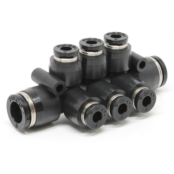 Đầu Nối Nhanh Khí Nén Chữ T 8 Ngã Dạng Nối Giảm Pisco PKVG8-4W