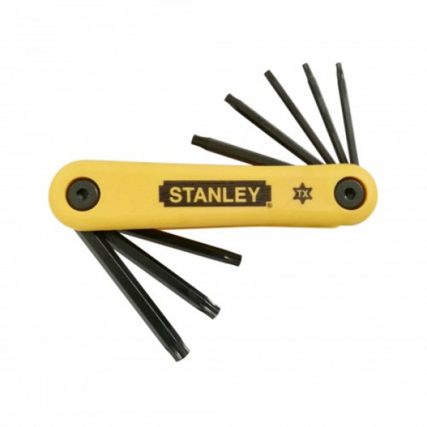 Bộ Cây Vặn Lục Giác Gập Hoa Thị 8 Cây T9-T40mm Stanley 69-263