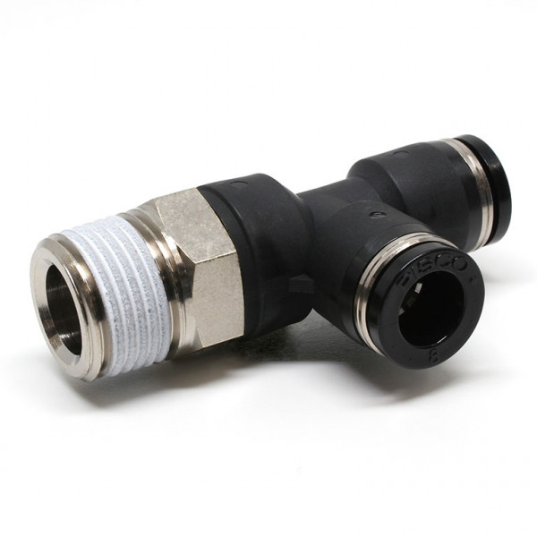 Đầu Nối Nhanh Khí Nén Dạng Chữ T Ren Ngoài Pisco PD8-03W-C