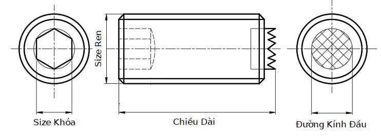 Bản vẽ kỹ thuật Gripper Screw T18-1025