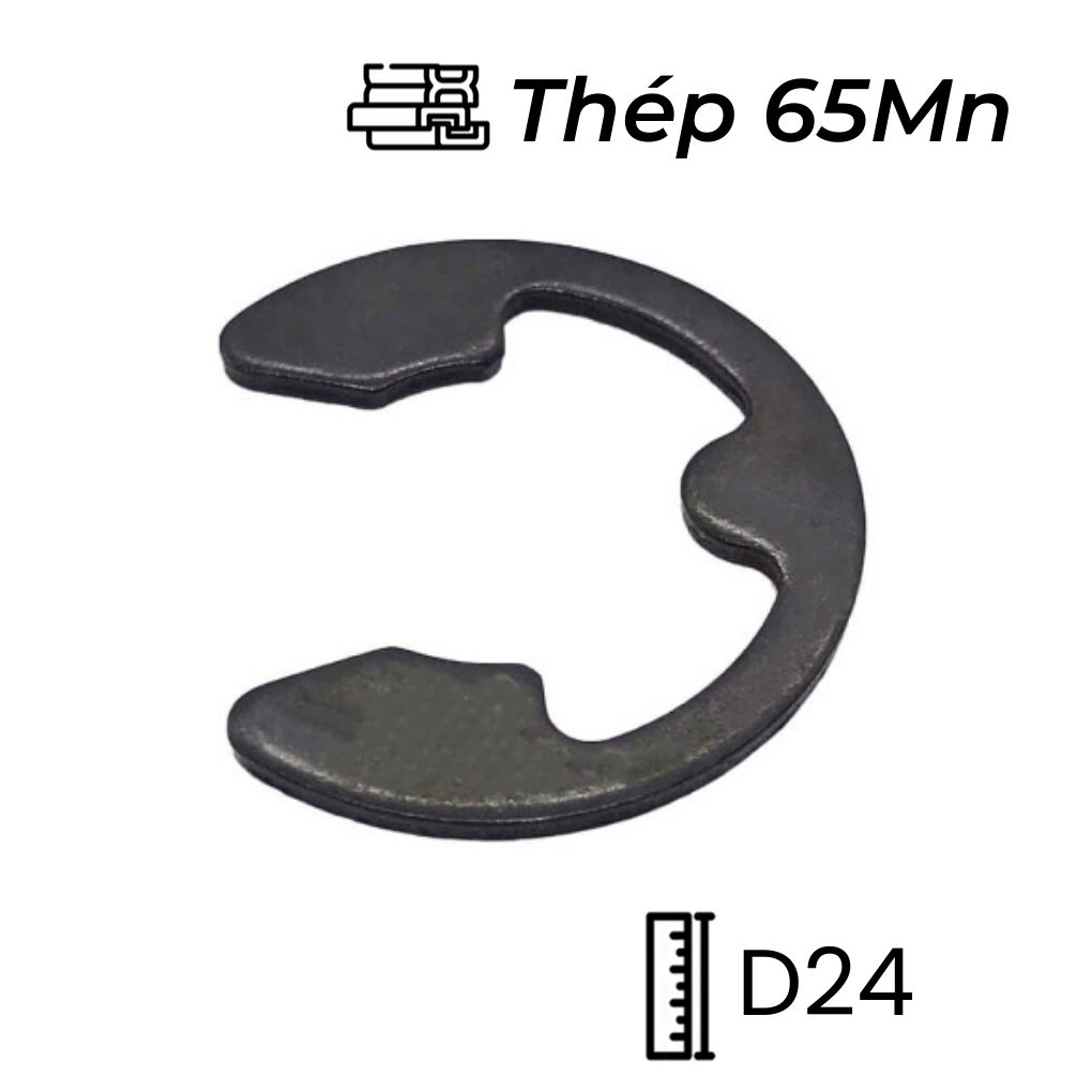 Phe Gài Trục Chữ E Thép DIN6799 D24