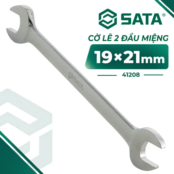 Cờ Lê 2 Đầu Miệng 19×21 mm SATA 41208