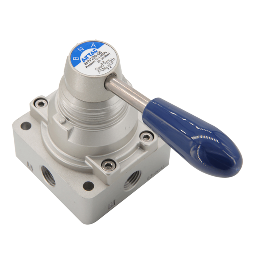 Van Cơ Khí Gạt Tay 4/3 Size 3/8inch Airtac 4HV330-10