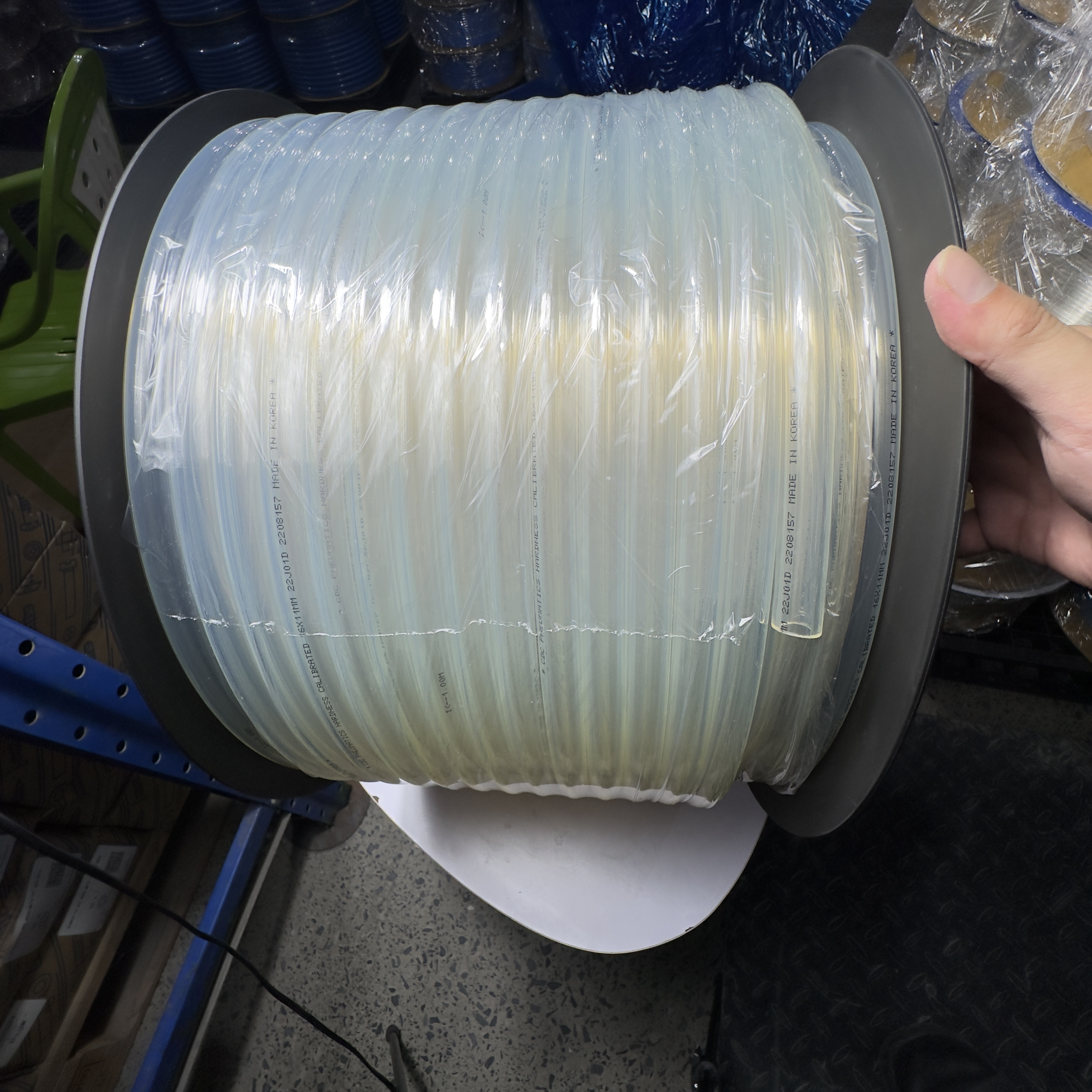 Dây Hơi Khí Nén PU Phi 16 Màu Trong Suốt OD16 x ID11 mm CDC PU 1611 (50m)