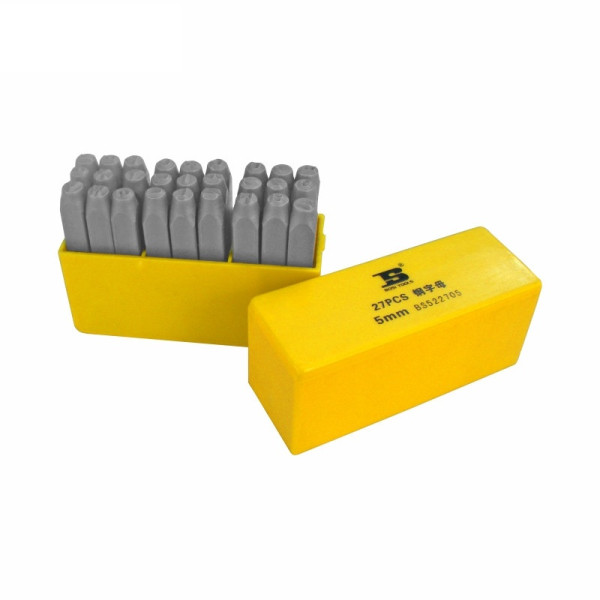 Bộ Chữ Cái Bằng Thép 27 Chi Tiết 5 mm Bosi BS522705