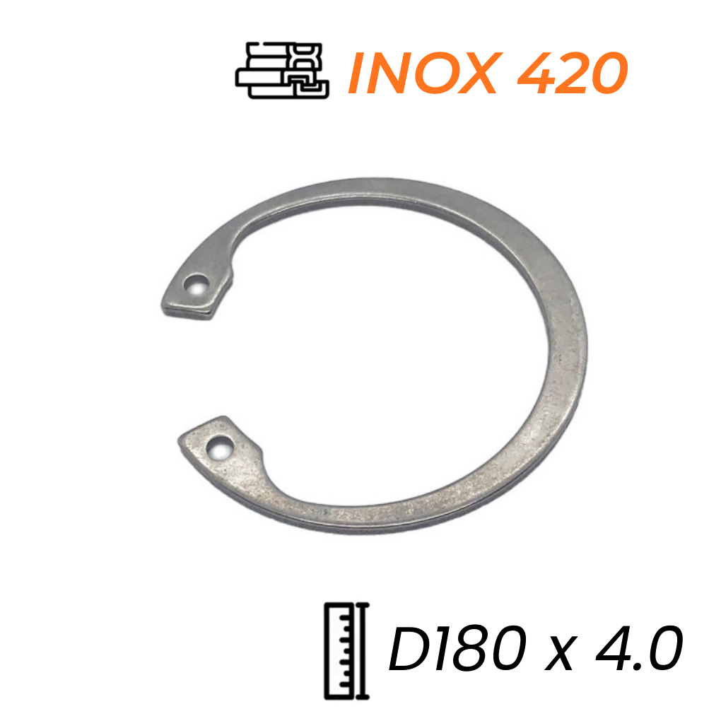 Phe Gài Lỗ Inox 420 DIN472 D180x4.0