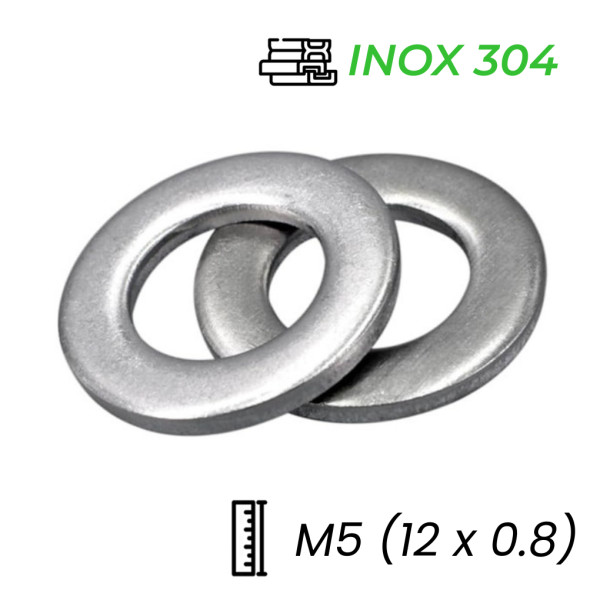 Lông Đền Phẳng Inox 304 JIS M5 (12x0.8)
