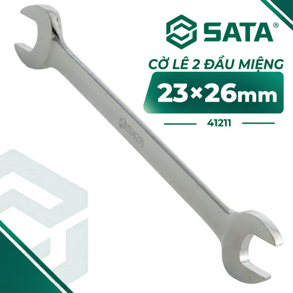 Cờ Lê 2 Đầu Miệng 23×26 mm SATA 41211