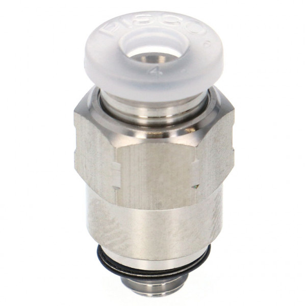 Đầu Nối Nhanh Khí Nén Dạng Thẳng Thân Lục Giác Ren Ngoài Pisco PPC1/4-M5SUS-UC