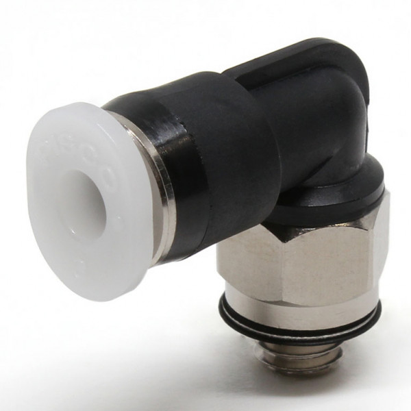Đầu Nối Nhanh Khí Nén Dạng Cong 90° Ren Ngoài Pisco PL1/8-M5M-C