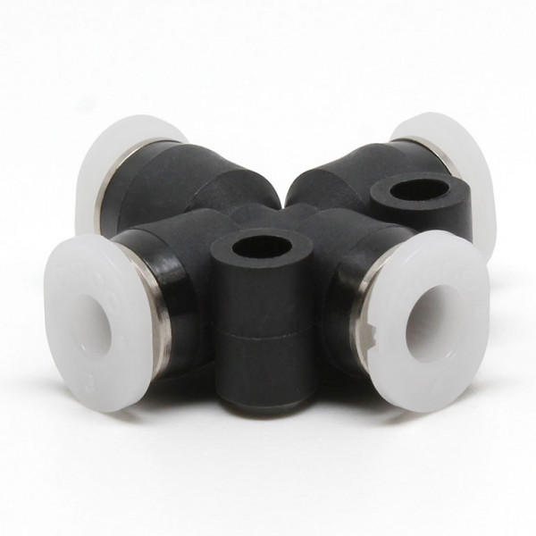 Đầu Nối Nhanh Khí Nén Ngã 4 Dạng Nối Giảm Pisco PZC5/32-1/8M