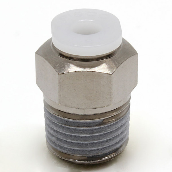 Đầu Nối Nhanh Khí Nén Dạng Thẳng Thân Lục Giác Ren Ngoài Pisco PC1/8-N0MU