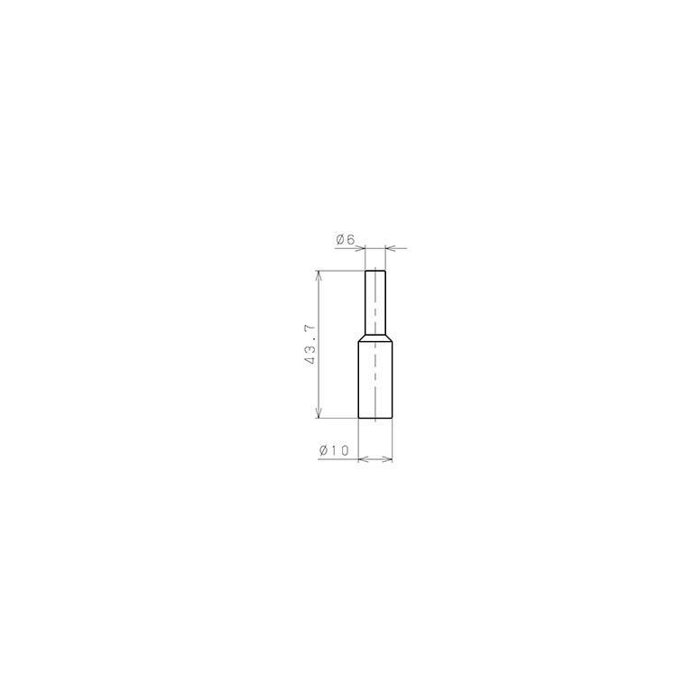 Bản vẽ kỹ thuật Ống Nối Đầu Nối Nhanh, Loại Giảm Pisco PIG10-6-UC