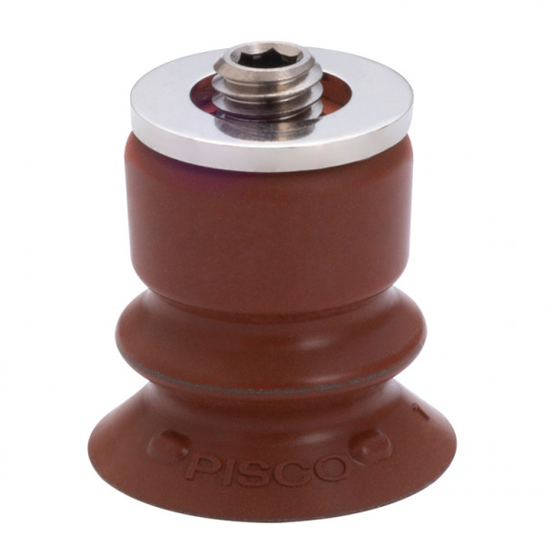 Bộ Nấm Hút Chân Không Có Vít Ren, Silicone Chứa Bột Sắt, O.D 10 mm, Pisco VP10BDMSF3-U10