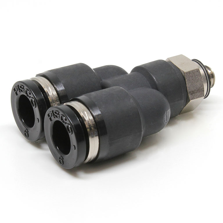 Đầu Nối Nhanh Khí Nén Dạng Chữ Y Ren Ngoài Pisco PX6-M5-C