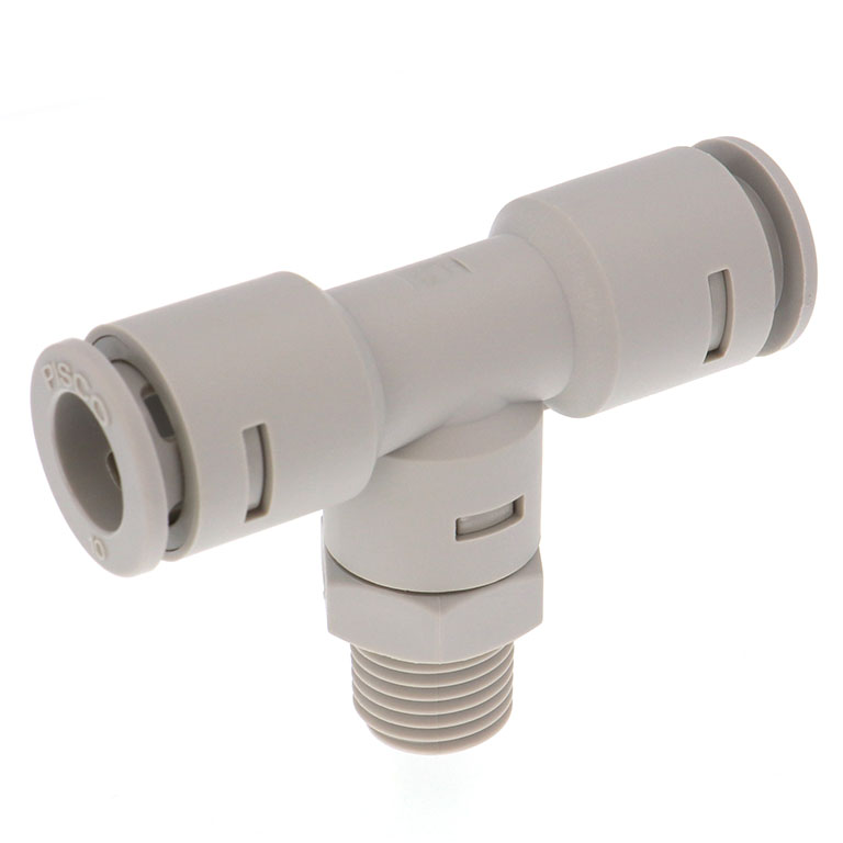 Đầu Nối Nhanh Khí Nén Dạng Chữ T Ren Ngoài Pisco APB10-02-E
