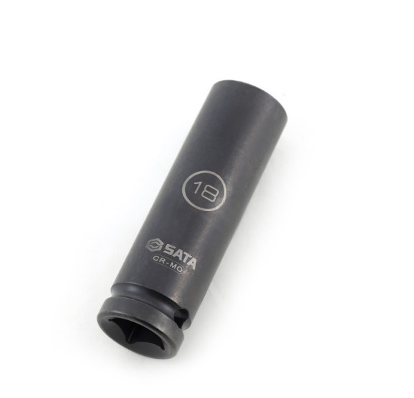 Đầu Tuýp Dài Lục Giác Đen 1/2" Thành Mỏng 24 mm SATA 34417T