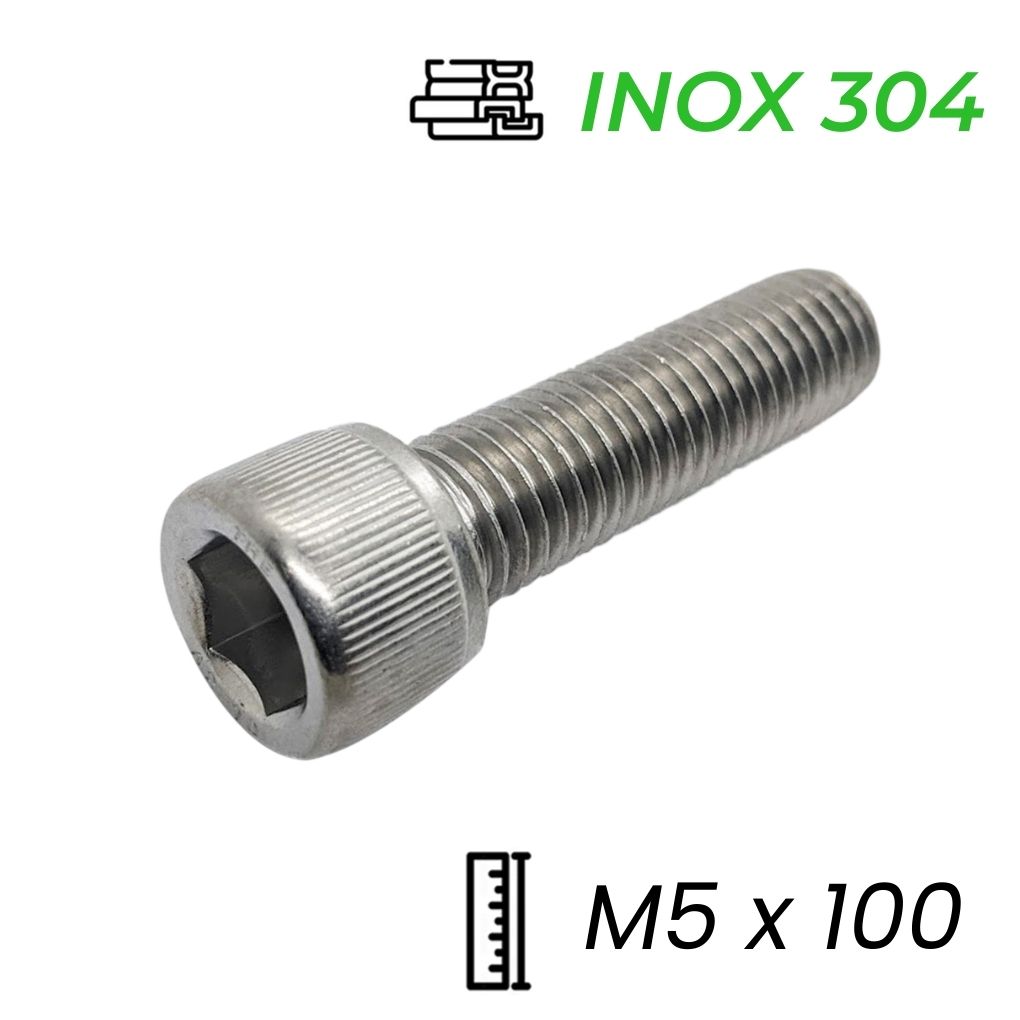 Lục Giác Chìm Đầu Trụ Inox 304 DIN912 M5x100