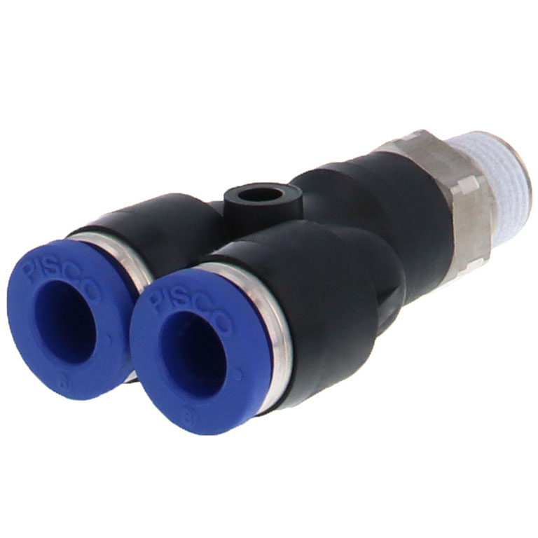 Đầu Nối Nhanh Khí Nén Dạng Chữ Y Ren Ngoài Pisco PX4-02SUS