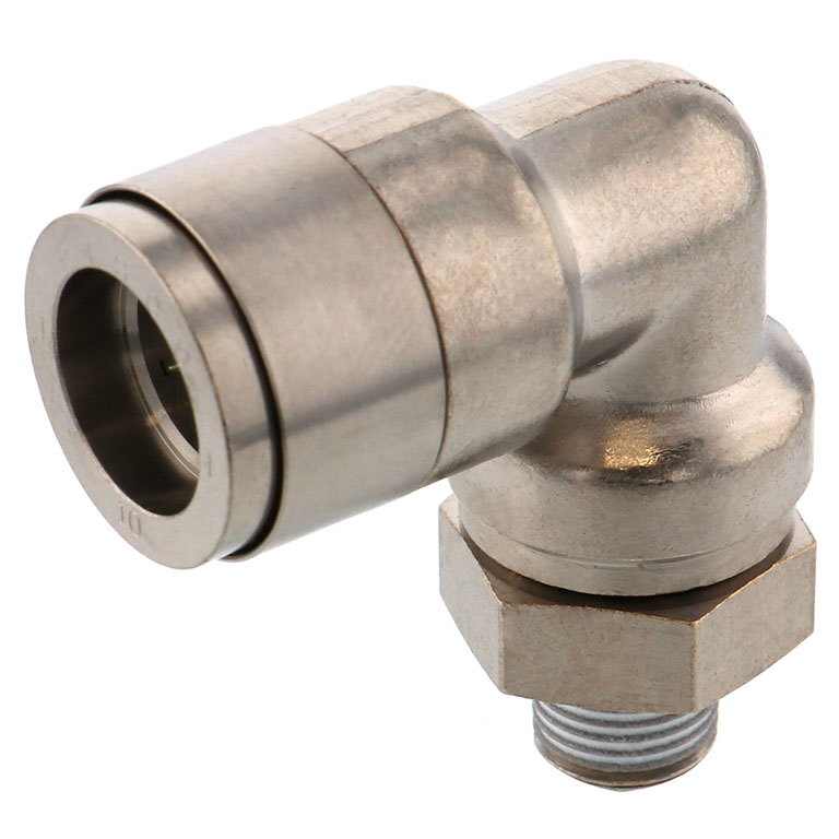 Đầu Nối Nhanh Khí Nén Dạng Cong 90° Ren Ngoài Pisco KL6-02