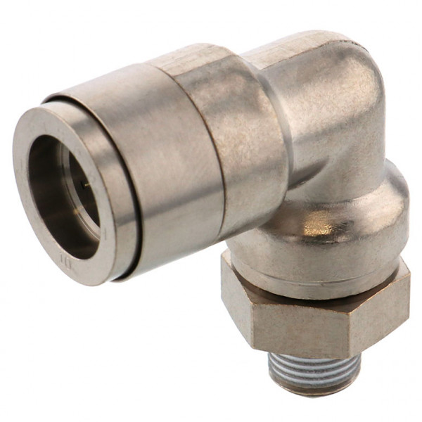 Đầu Nối Nhanh Khí Nén Dạng Cong 90° Ren Ngoài Pisco KL10-04-F