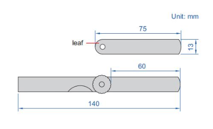 Bản vẽ kỹ thuật Căn Lá 0.04-1.00mm INSIZE 4601-25