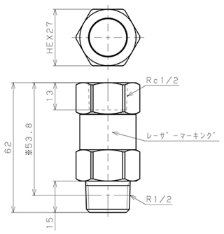 Bản vẽ kỹ thuật Van Khí Nén Một Chiều  Pisco CVF04-04B