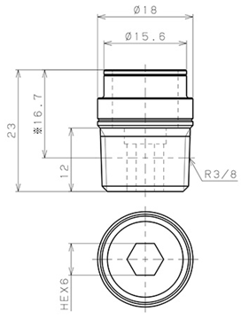 Bản vẽ kỹ thuật Chân Ren Socket Kết Nối Thân Đầu Nối Nhanh Ống Dẫn Điều Khiển Nhiệt Độ Khuôn Đúc Pisco AS10-03S