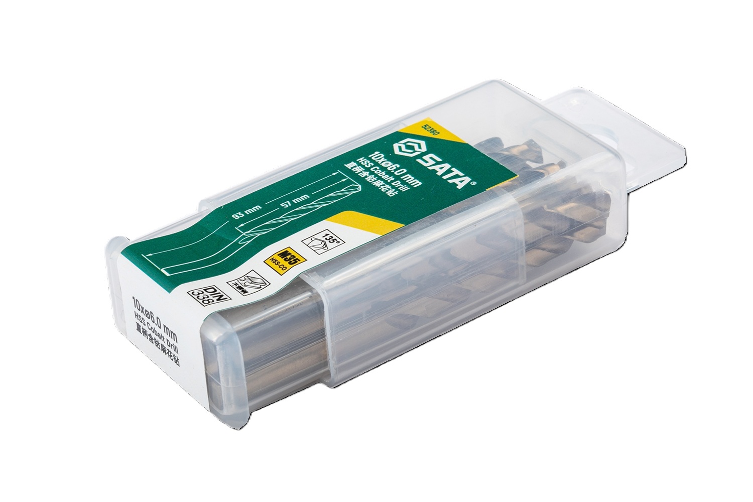 Bộ 10 Mũi Khoan Inox 8 mm SATA 52380