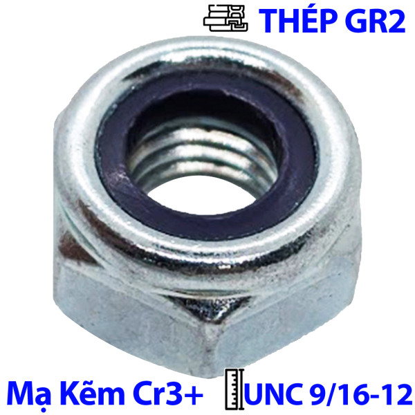 Tán Keo Thép Mạ Kẽm Trắng Cr3+ GR 2 UNC 9/16-12 (NE)
