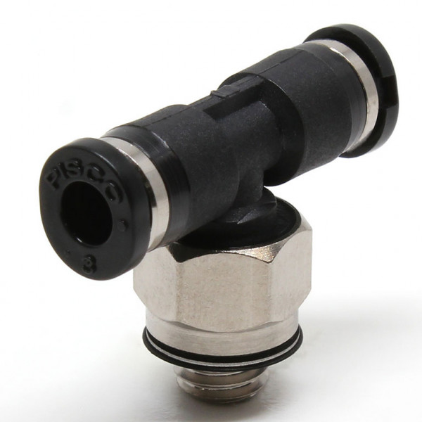 Đầu Nối Nhanh Khí Nén Dạng Chữ T Ren Ngoài Pisco PB3-M5M-C