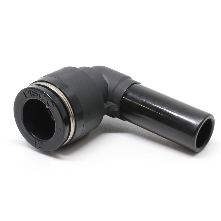 Đầu Nối Nhanh Khí Nén Giữa Ống Khí Và Fitting Dạng Cong 90° Pisco PLJ12W