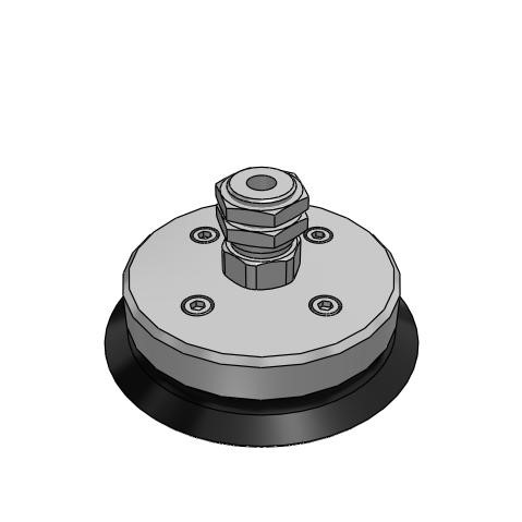 Bộ Nấm Hút Chân Không Và Giá Đỡ, Cao Su Nitrile (NBR), O.D 100 mm, Pisco VPA100RN-G1