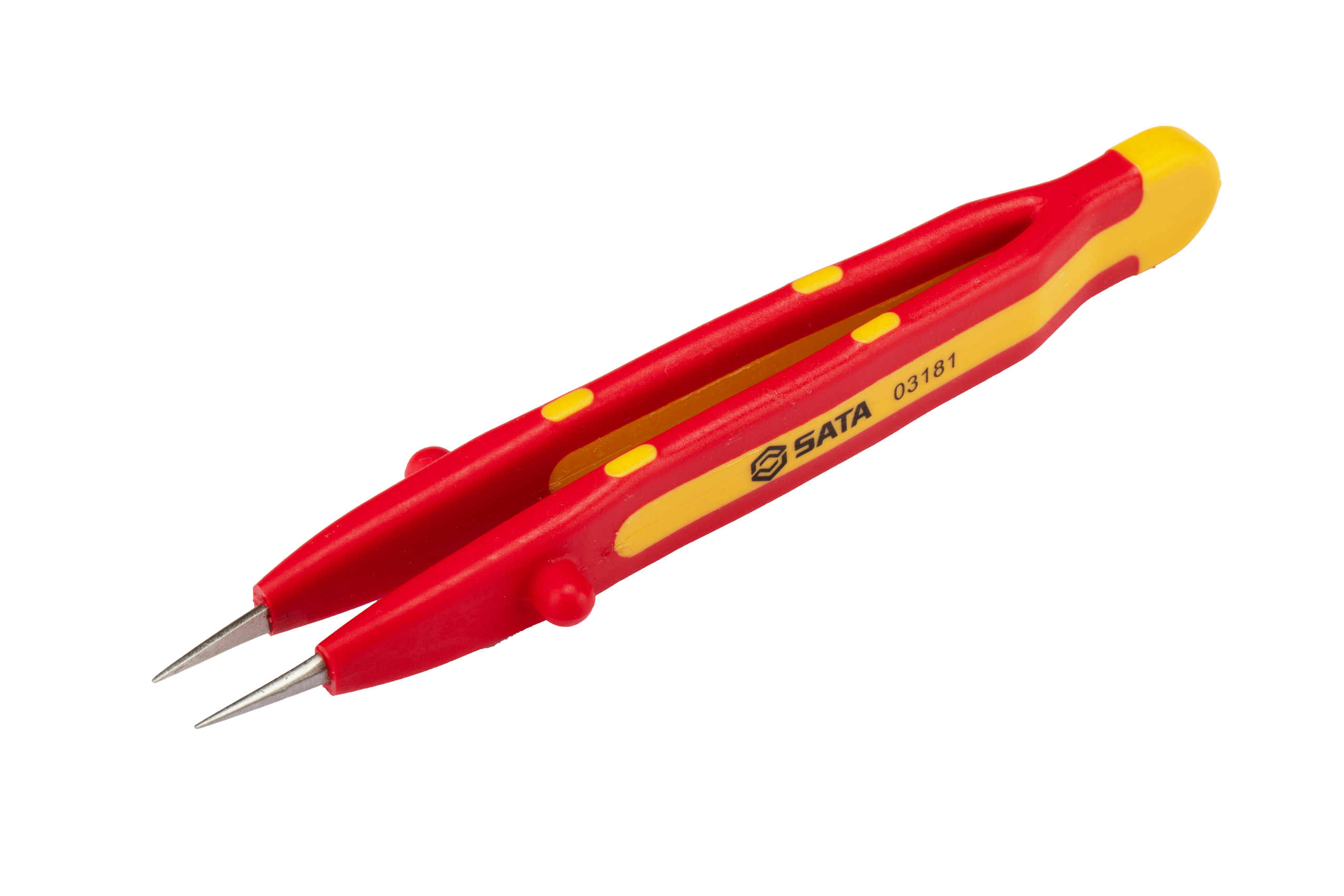 Nhíp Mỏ Nhọn Đầu Thẳng Cách Điện 1000 V 134 mm SATA 03181
